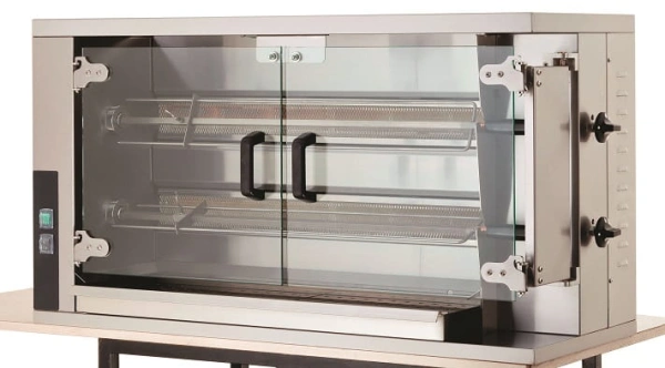 Rożen opiecza do kurczaków gazowy wsad 10 kurczaków