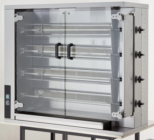 Rożen opiekacz do kurczaków gazowy wsad 20 kurczaków