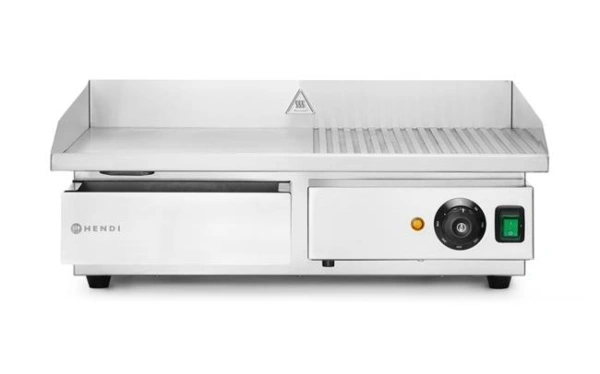 Płyta grillowa Kitchen Line - 1/2 gładka, 1/2 ryflowana | Hendi 203231