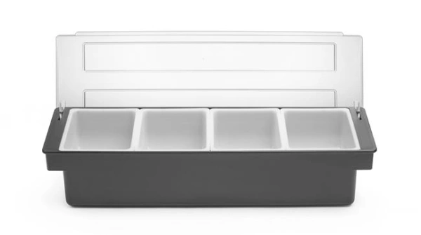 Pojemnik barmański na dodatki do drinków - 4 wkłady | Hendi 552025