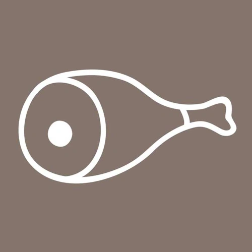 Nóż kuchenny L 220 mm brązowy