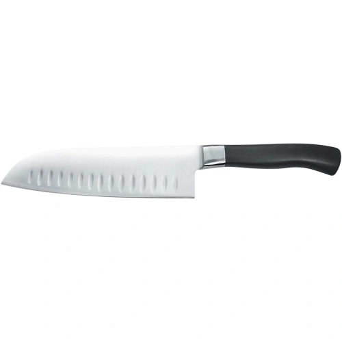 Nóż Santoku karbowany L 130 mm kuty Elite