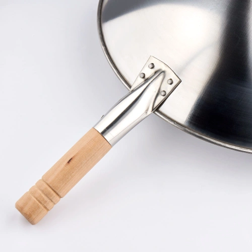 Patelnia wok, stal polerowana, ø 400 mm