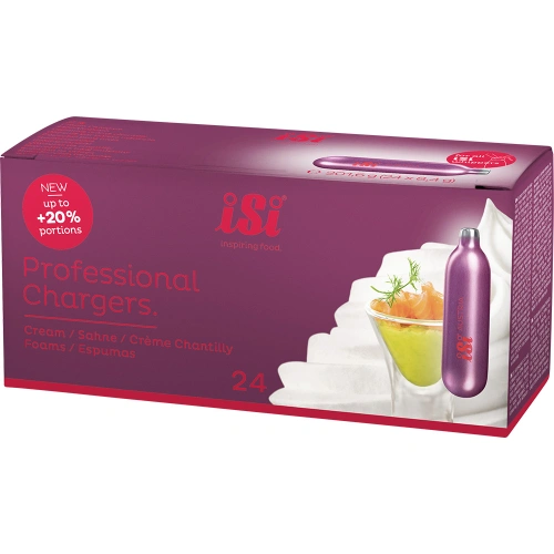 Naboje do syfonu do bitej śmietany, iSi, Professional, 24 szt Naboje do syfonu do bitej śmietany, iSi, Professional, 24 szt