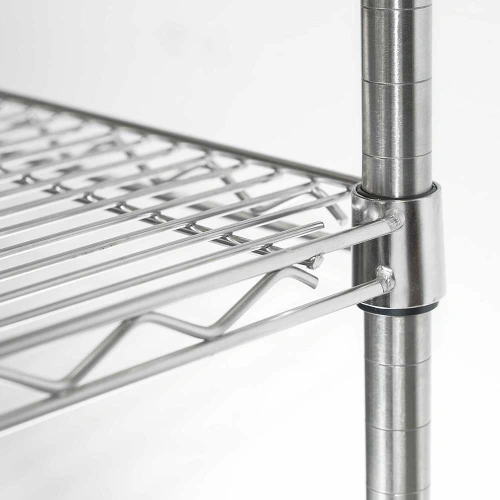 Regał magazynowy chromowany 4 półki 610x455x1800mm Regał magazynowy chromowany 4 półki 610x455x1800mm