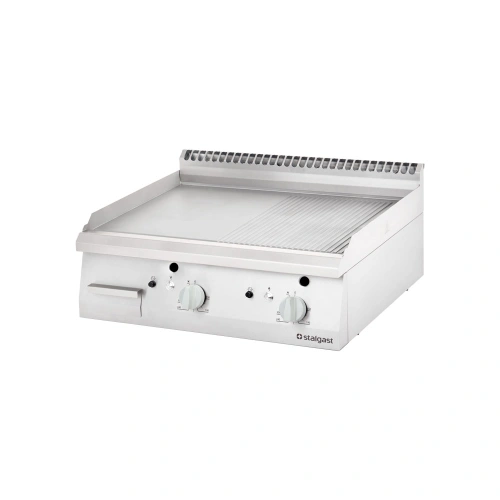 Płyta grillowa gazowa, ryflowana, 13 kW, G20