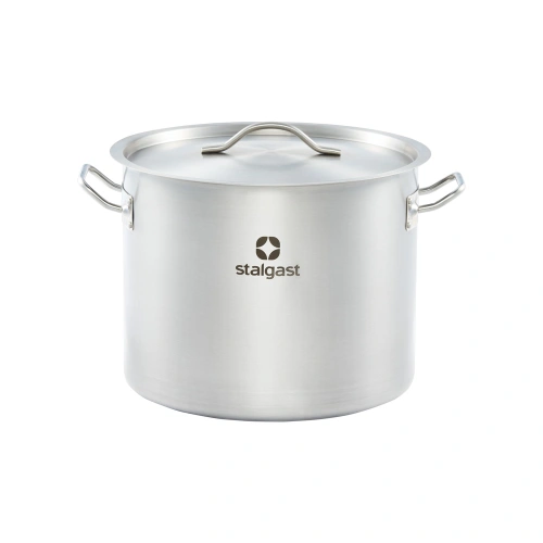 Garnek wysoki z pokrywką, stalowy, ø 320 mm, V 20.9 l