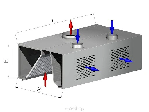 Okap kompensacyjny nawiewno-wyciągowy OKk-008