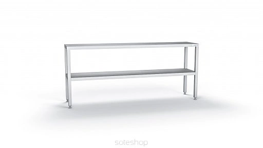 Nadstawka nierdzewna z półką - 80-160 cm