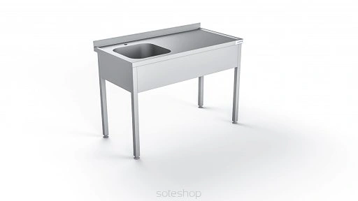 Stół nierdzewny ze zlewem - 60-170 cm Stół nierdzewny ze zlewem - 60-170 cm