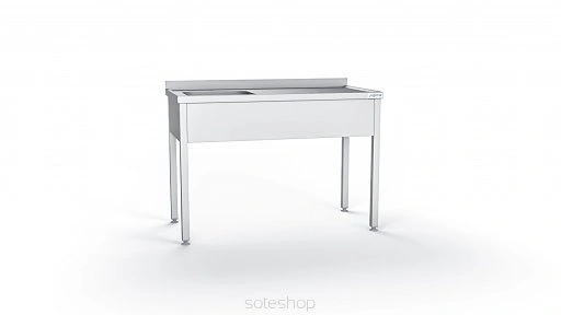 Stół nierdzewny ze zlewem - 60-170 cm Stół nierdzewny ze zlewem - 60-170 cm