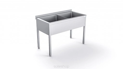 Basen gastronomiczny 2-komorowy - głębokość 30 cm