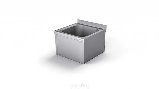 Zlew wiszący nierdzewny - 500 x 600 mm Zlew wiszący nierdzewny - 500 x 600 mm