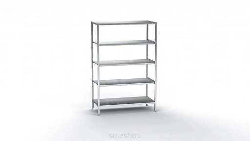 Regał nierdzewny - półki przestawne