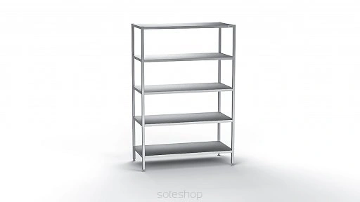 Regał magazynowy - 5 półek pełnych 60 - 120 cm