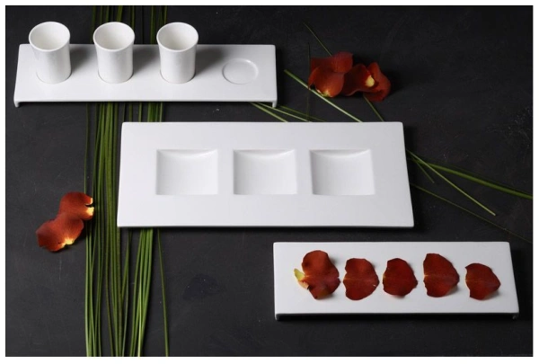 Talerz prostokątny Thyme 38 x 18 cm ALLSPICE - RAK PORCELAIN