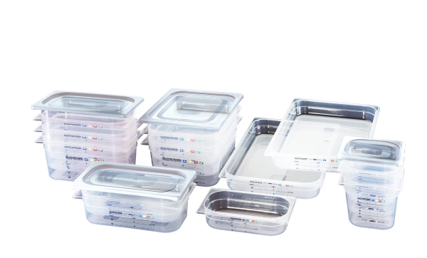 Pojemnik GN 1/1 z polipropylenu z systemem HACCP wys.15 cm