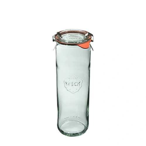 Słoik cylindryczny z pokrywką, uszczelką i 2 zapinkami 600 ml WECK op. 6 szt.