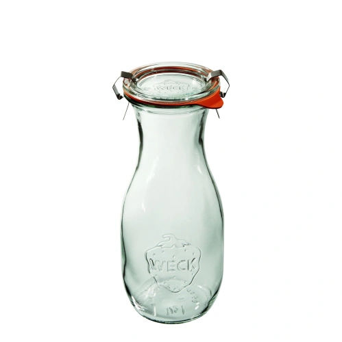 Butelka SAFTFLASCHE 530 ml z pokrywą, uszczelką i 2 zapinkami - op. 6 szt - WECK