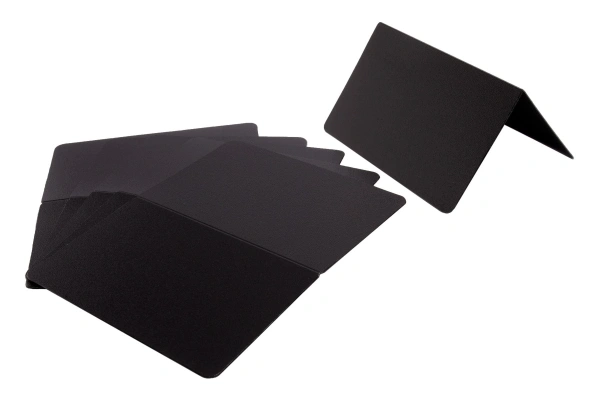 Karta z polipropylenu 10,8 x 9 cm czarna - VERLO