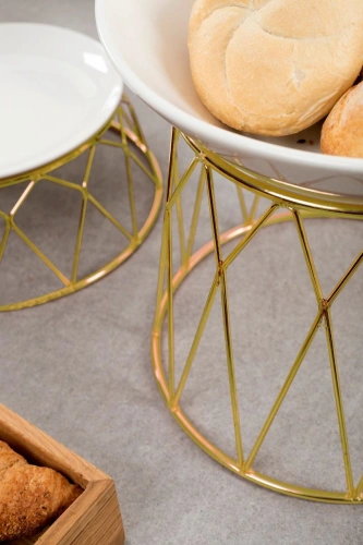 Podstawa okrągła h - 20 cm złota - VERLO