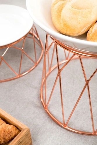 Podstawa okrągła miedziana h - 20 cm - VERLO