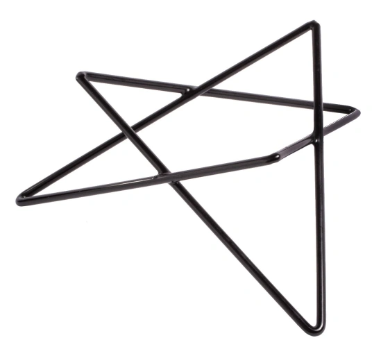 Podstawa Gwiazda niska czarna - VERLO