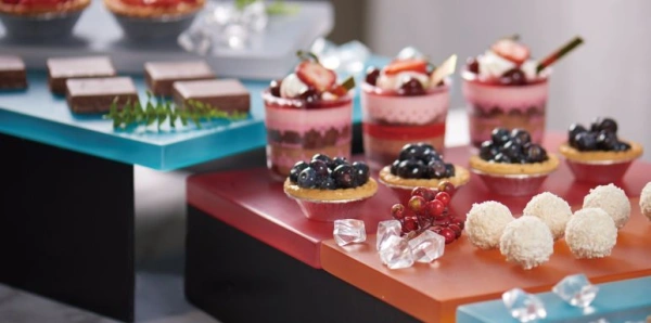 Taca ozdobna 30 x 15 cm szara - VERLO Taca ozdobna 30 x 15 cm szara - VERLO