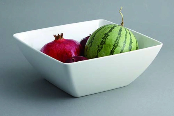 Miska bufetowa z melaminy h - 10,5 cm biała - VERLO