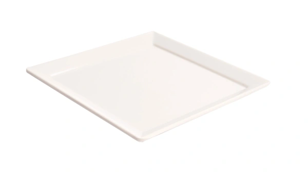 Talerzyk kwadratowy z melaminy 10 x 10 cm biały - VERLO