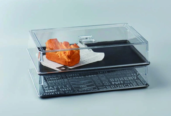 Taca bufetowa GN 1/3 z melaminy - wzór czarna - VERLO