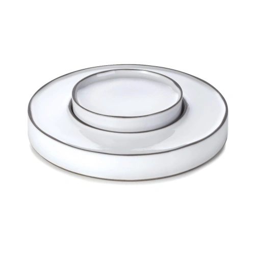 Talerz prezentacyjny biała chmura CARACTERE - REVOL Talerz prezentacyjny biała chmura CARACTERE - REVOL