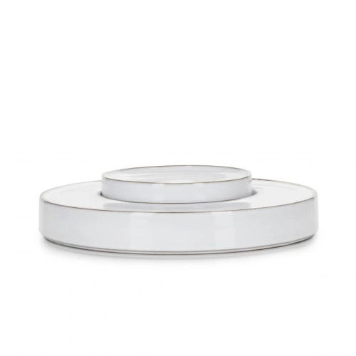 Talerz prezentacyjny wysoki biała chmura CARACTERE - REVOL Talerz prezentacyjny wysoki biała chmura CARACTERE - REVOL