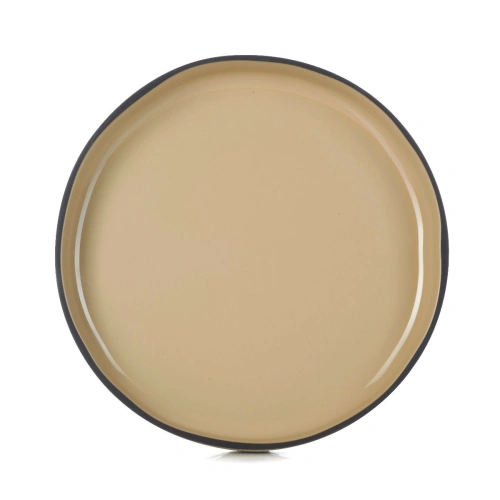 Talerz gourmet 23 cm gałka muszkatołowa CARACTERE - REVOL Talerz gourmet 23 cm gałka muszkatołowa CARACTERE - REVOL