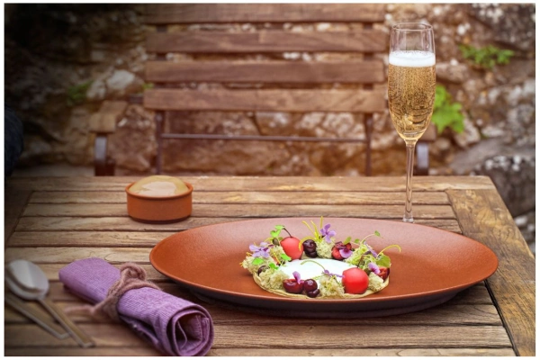 Talerz płaski Nano Magma ceglasty 15 cm NEOFUSION - RAK PORCELAIN