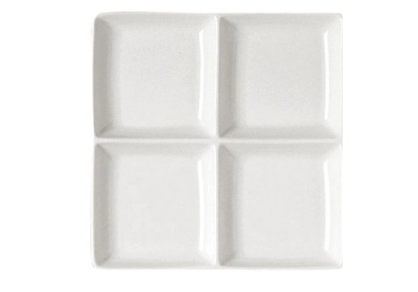 Talerz bufetowy - dzielony 20 x 20 cm MINIMAX - RAK PORCELAIN