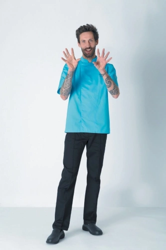 Bluza z krótkim rękawem, turkusowa, rozmiar M NERO ? ROBUR