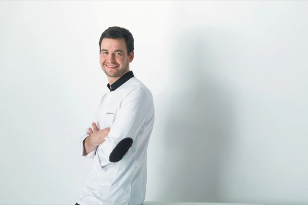 Bluza męska biała długi rękaw, rozmiar M ADAGIO - ROBUR