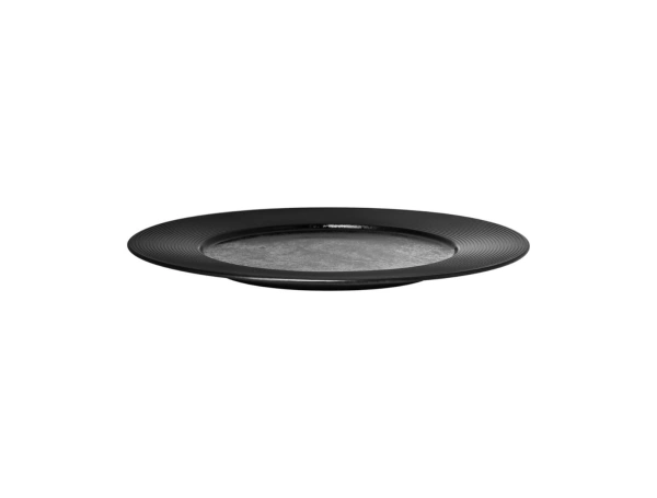 Talerz płaski EDGE 22 cm KARBON czarny ? RAK PORCELAIN