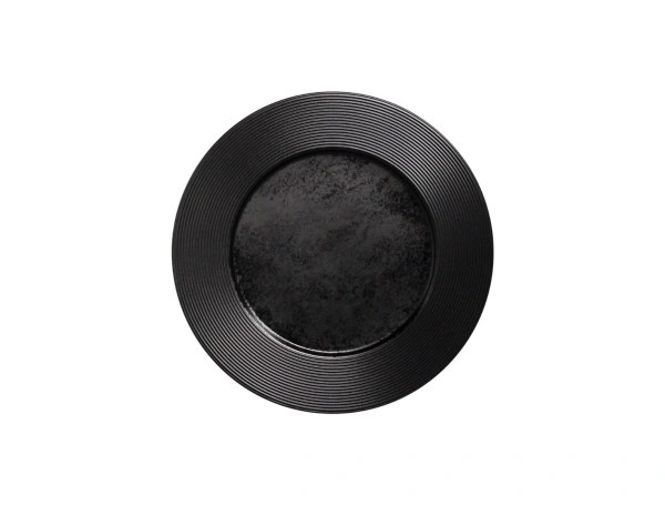 Talerz płaski EDGE 31 cm KARBON czarny ? RAK PORCELAIN
