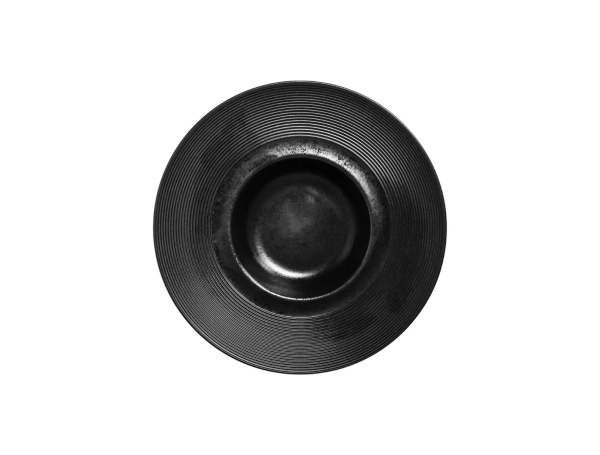 Talerz głęboki EDGE 26 cm KARBON czarny ? RAK PORCELAIN