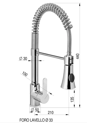 Bateria umywalkowa z wyciąganym prysznicem