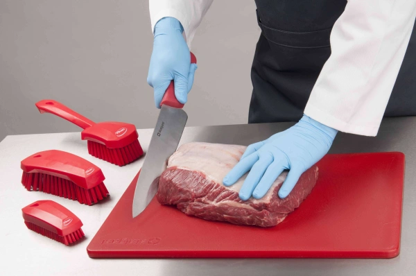 Nóż kuchenny L 250 mm czerwony