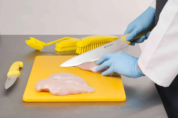 Nóż kuchenny L 250 mm żółty