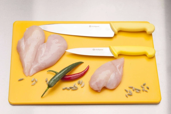 Nóż kuchenny L 250 mm żółty