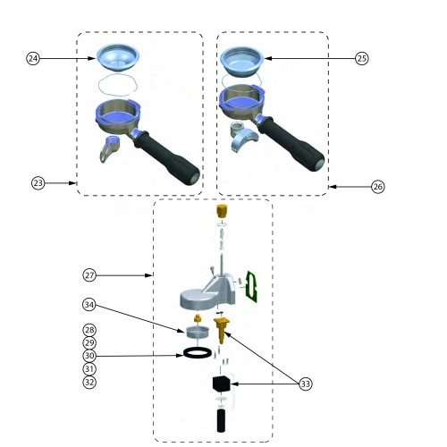 Ekspres 1 grupowy do kawy | STALGAST 486050