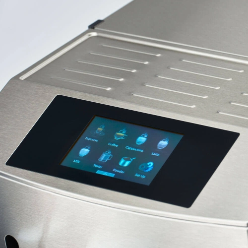 Ekspres automatyczny do kawy z wysuwanymi szufladami, stal nierdzewna