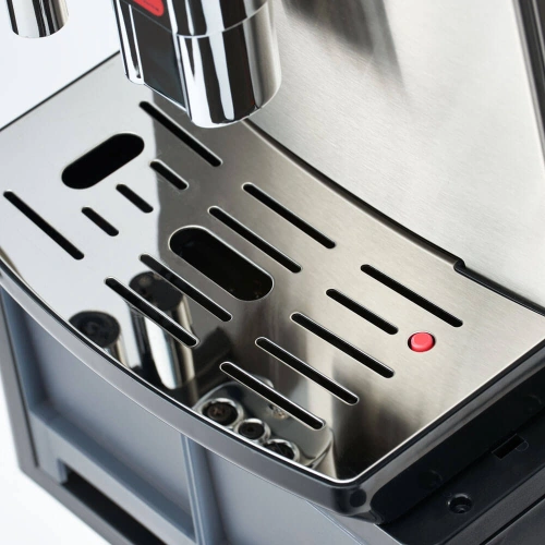 Ekspres automatyczny do kawy z wysuwanymi szufladami, stal nierdzewna