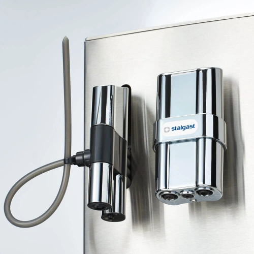 Ekspres automatyczny do kawy z wysuwanymi szufladami, stal nierdzewna