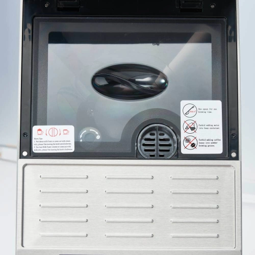 Ekspres automatyczny do kawy z wysuwanymi szufladami, stal nierdzewna